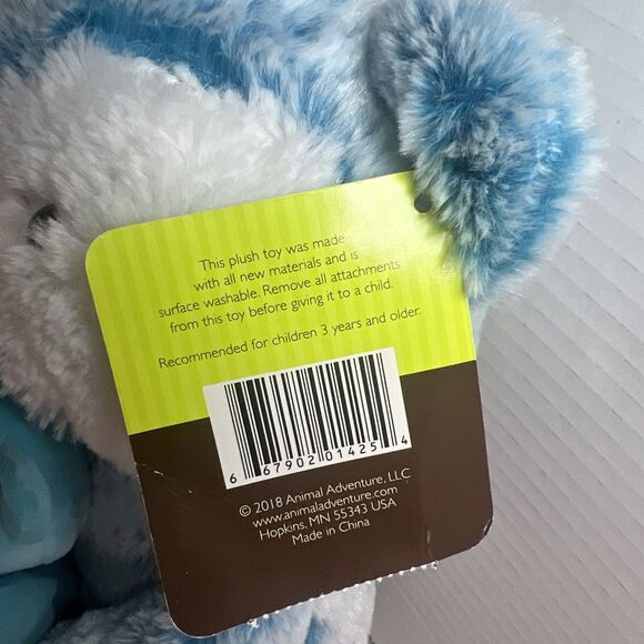 Animal Adventure Plush Blue Owl Holding Baby Owl 12" Sitting Stuffed Animal NWT‎ - Picture 4 of 11